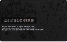 マットブラック（黒マット）カード