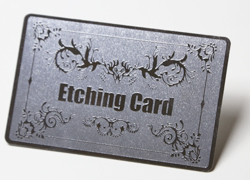 エッチングカード（シルバー）