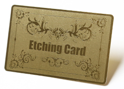 エッチングカード（ゴールド）